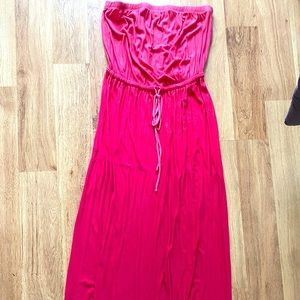 Women’s strapless maxi dress